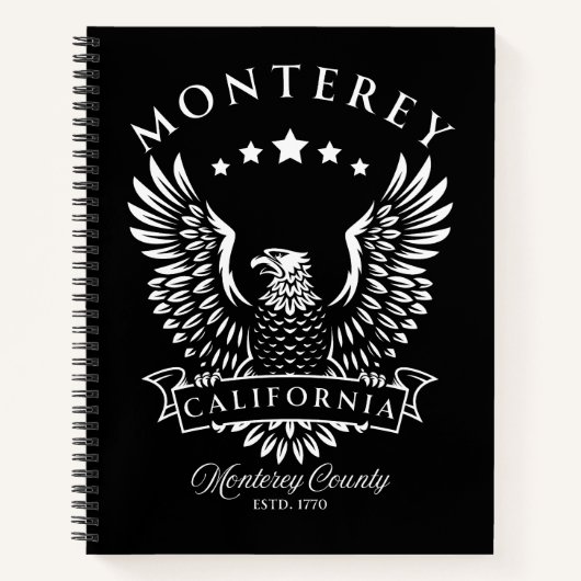 Monterey California Vintag Eagle Notizblock (Vorderseite)