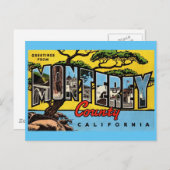 Monterey California Vintag Grußkarte Postkarte (Vorne/Hinten)