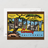 Monterey California Vintag Grußkarte Postkarte (Vorne/Hinten)
