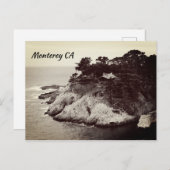 Monterey California Vintag Style Postkarte (Vorne/Hinten)