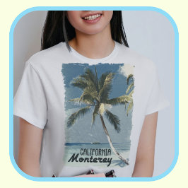 Monterey California Vintag Vacation Travel Design T-Shirt