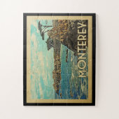 Monterey California Vintage Reise Puzzle (Vertikal)