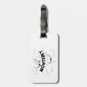 Monterey California Whales Gepäckanhänger (Rückseite vertikal)