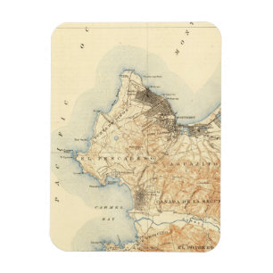 Monterey Carmel-by-the-Sea California Vintage Kart Magnet