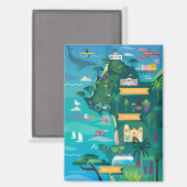 Monterey + Carmel Kühlschrank Magnet (Vorderseite/Rückseite)