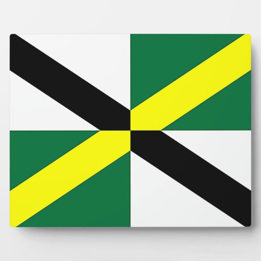 Monterey City Flag Plaque Fotoplatte (Vorderseite)