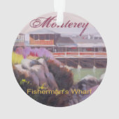 Monterey Fishermans Wharf Landschaftliche kaliforn Ornament (Rückseite)