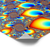 Monterey Fraktal Art Poster (Ecke)