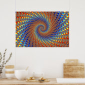 Monterey Fraktal Art Poster (Küche)
