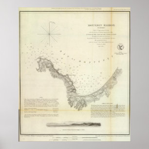 Monterey-Hafen, Calif Poster