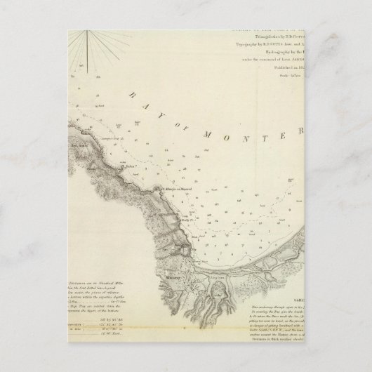 Monterey Harbour, Kalif Postkarte (Vorderseite)