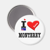 MONTEREY - I-Liebe Magnet (Vorderseite/Rückseite)