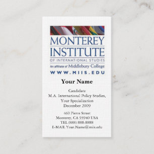 Monterey-Institut von International studiert Karte