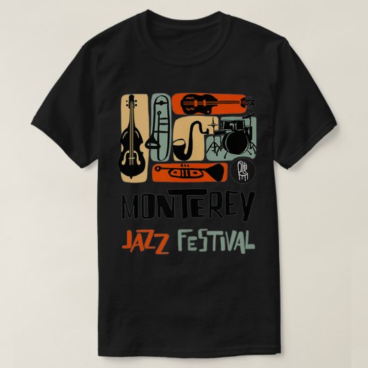 Monterey Jazz Festival Instrument Collage T-Shirt (Design vorne)