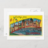 Monterey, Kalifornien - Große Briefszenen Postkarte (Vorne/Hinten)
