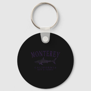 Monterey Kalifornien Hai Vintage Pflaume Kunst Ang Schlüsselanhänger