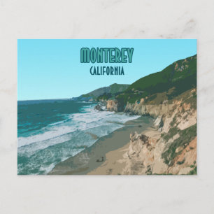 Monterey Kalifornien Pacific Coast Highway Vintage Postkarte
