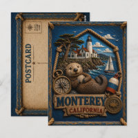 Monterey Kalifornien Postkarte Vintage Reise