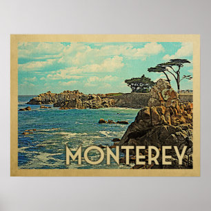 Monterey Kalifornien Vintage Reise Poster