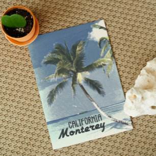 Monterey Kalifornien Vintage Strand Reise Kunst Postkarte