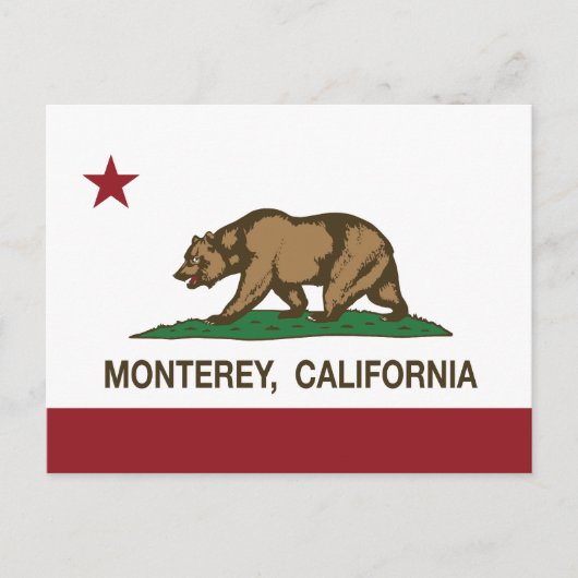 Monterey (kalifornische Staatsflagge) Postkarte (Vorderseite)