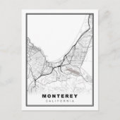 Monterey Map Postkarte (Vorderseite)