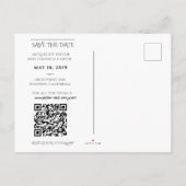 Monterey Pines California Save the Date Ankündigungspostkarte (Rückseite)