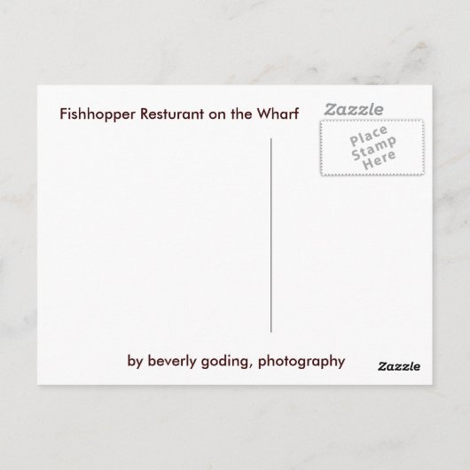 Monterey Postkarte (Rückseite)