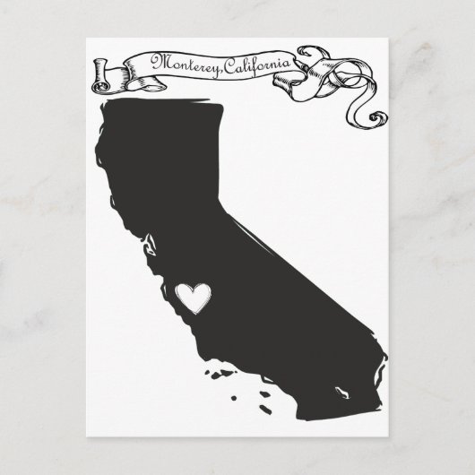 Monterey Postkarte (Vorderseite)