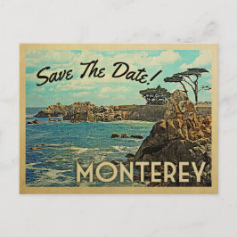 Monterey Save the Date Vintage Postkarten