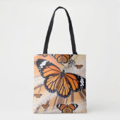 Monterey-Schmetterlingsdesign auf Tragetasche Tasche (Vorderseite)
