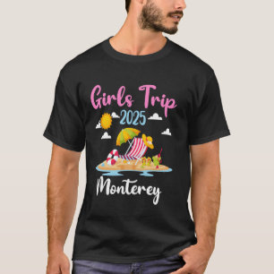 Monterey Strand Mädchen-Trip 2025 Sommerurlaub Mat T-Shirt