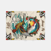 Monterey Tattoo Design: Ein Symbol 30 "X40" Fleecedecke (Vorderseite (Horizontal))