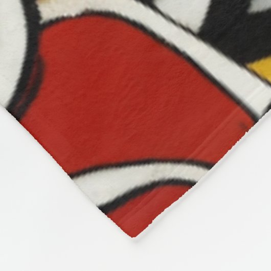 Monterey Tattoo Design: Ein Symbol- 60"x80" Fleecedecke (Ecke)