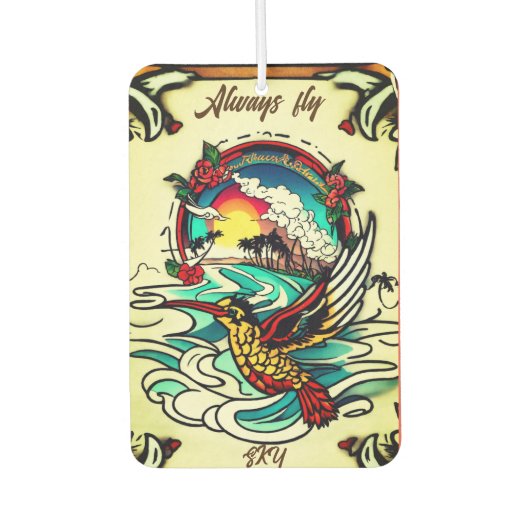 Monterey Tattoo Design: Ein Symbol der Stärke - Autolufterfrischer (Vorderseite)