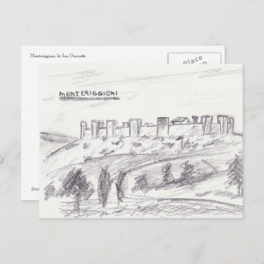 Monteriggioni Postcard Postkarte (Vorne/Hinten)