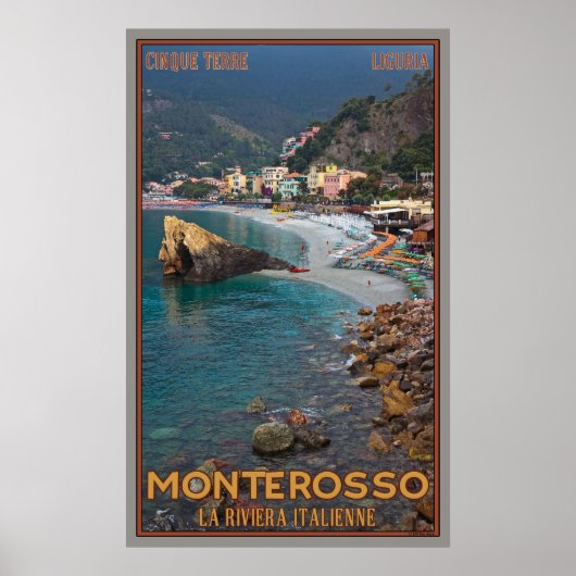 Monterosso Beach Poster (Vorne)