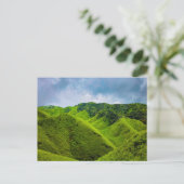 Monterosso Cinque grüner Hügel Postkarte (Stehend Vorderseite)