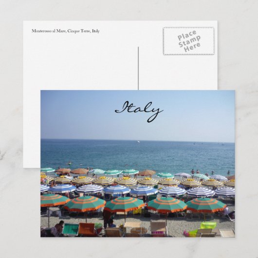 monterosso italy postkarte (Vorne/Hinten)