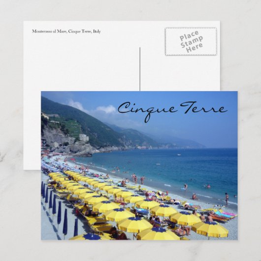 Monterosso Postkarte (Vorne/Hinten)