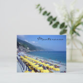 Monterosso-Strand Postkarte (Stehend Vorderseite)