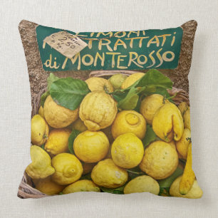 Monterosso Zitronen-BaumwollWurfs-Kissen Kissen