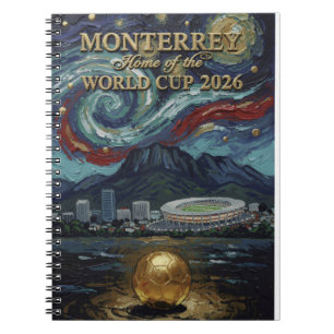 Monterrey 2026 Fußball Luxuriöse Fußball-Wandkunst Notizblock