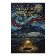 Monterrey 2026 Fußball Luxus-Fußball-Wandkunst