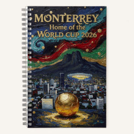 Monterrey Fußballkunst 2026 Stadion Stadt Design Notizblock