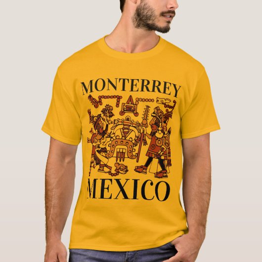 Monterrey Mexico Aztec Design, Men #2 T-Shirt (Vorderseite)
