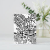 Monterrey Mexico City Map Postkarte (Stehend Vorderseite)