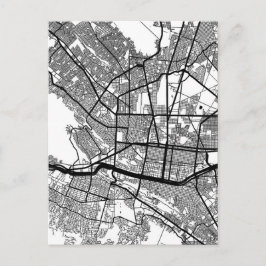 Monterrey Mexico City Map Postkarte