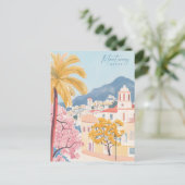 Monterrey Mexico Gouache Paint Illustration Travel Postkarte (Stehend Vorderseite)