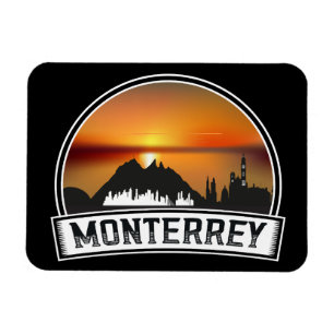 Monterrey Mexico Sunset Cityscape Foto Magnet